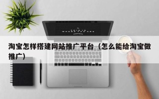 简阳淘宝怎样搭建网站推广平台（怎么能给淘宝做推广）